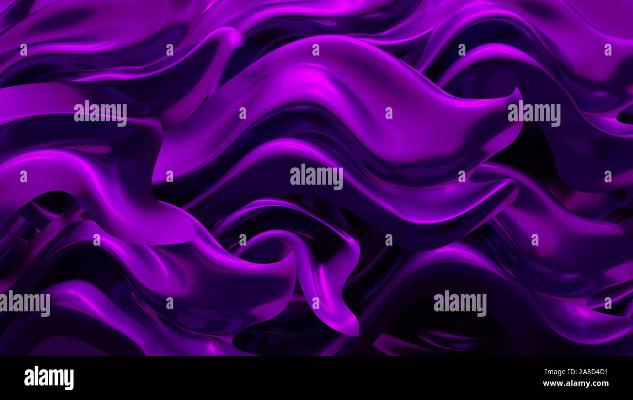 Luxury Background With Purple Drapery Fabric 3d Rendering 3d