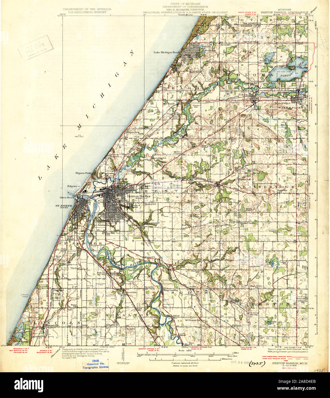 Benton harbor michigan map hires stock photography and images Alamy