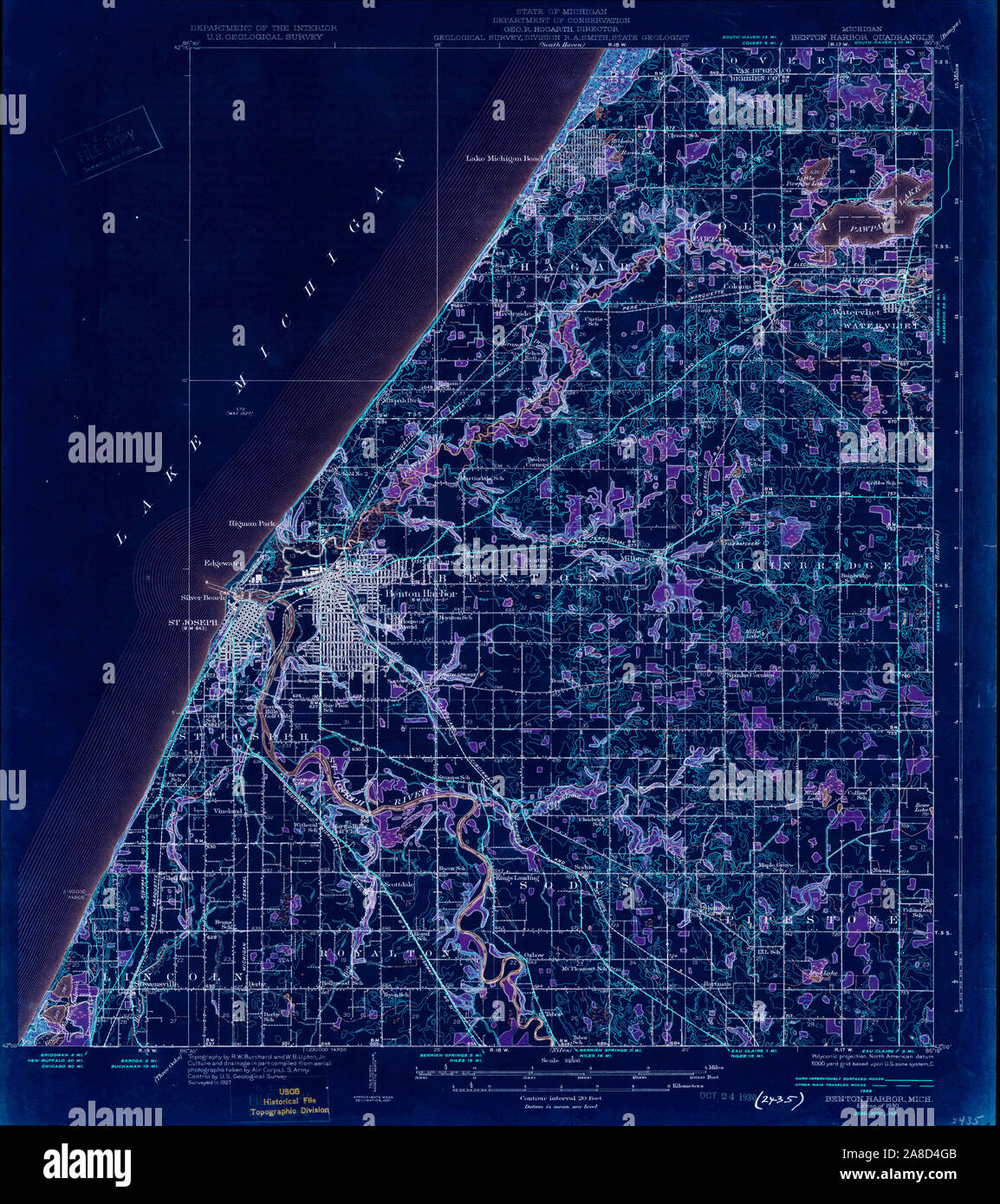 Map of benton harbor michigan hires stock photography and images Alamy