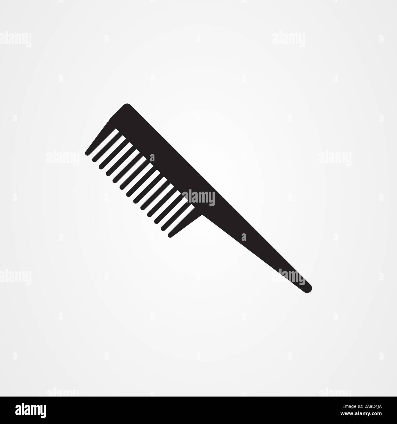Comb Icon Logo Vector Design For Barber Shop Stock Vector Image Art Alamy
