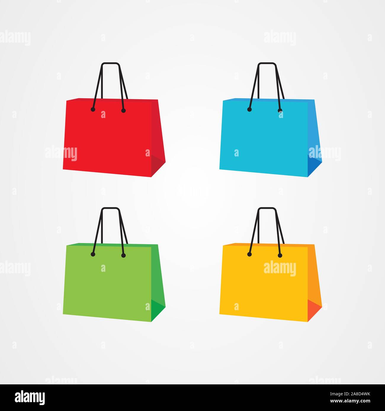 Shopping bag icon logo vector design ...