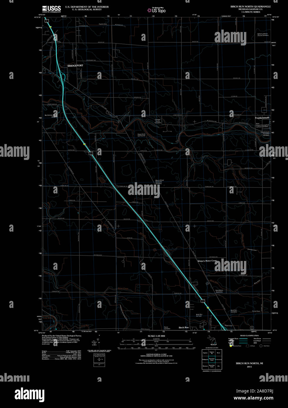 Birch run map hires stock photography and images Alamy