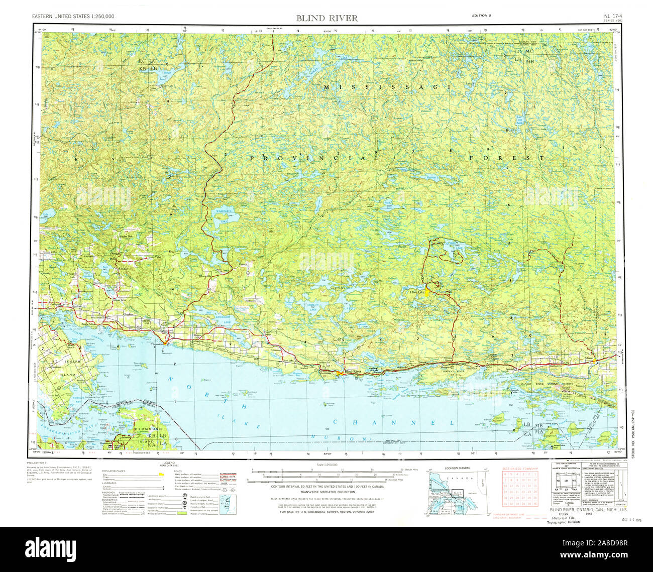 Blind river map hires stock photography and images Alamy