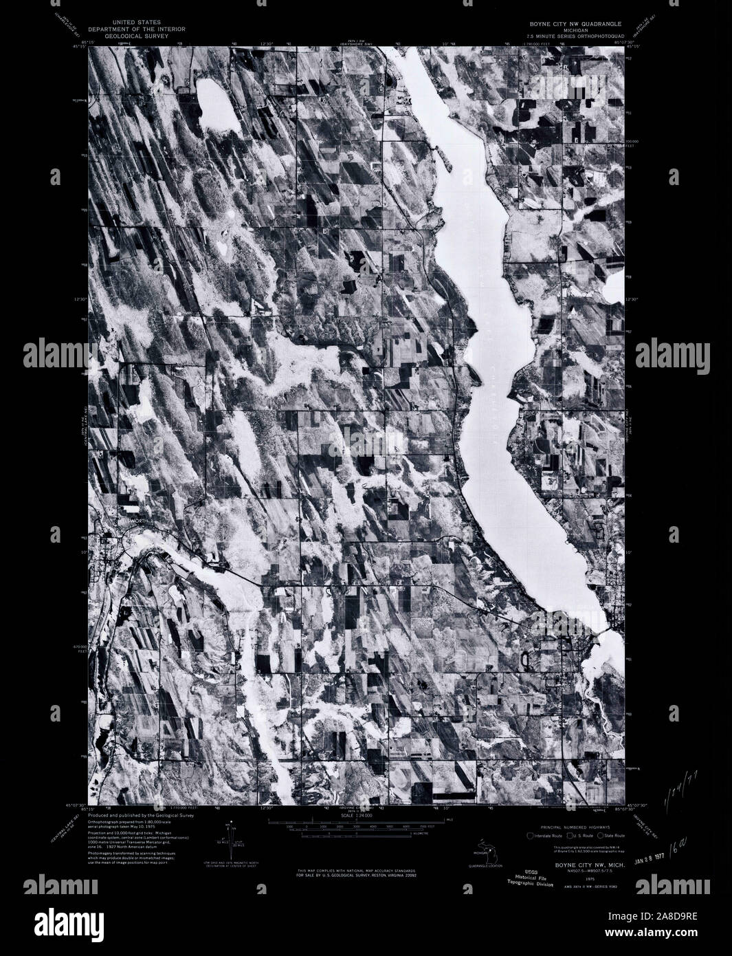 Map of boyne city hires stock photography and images Alamy