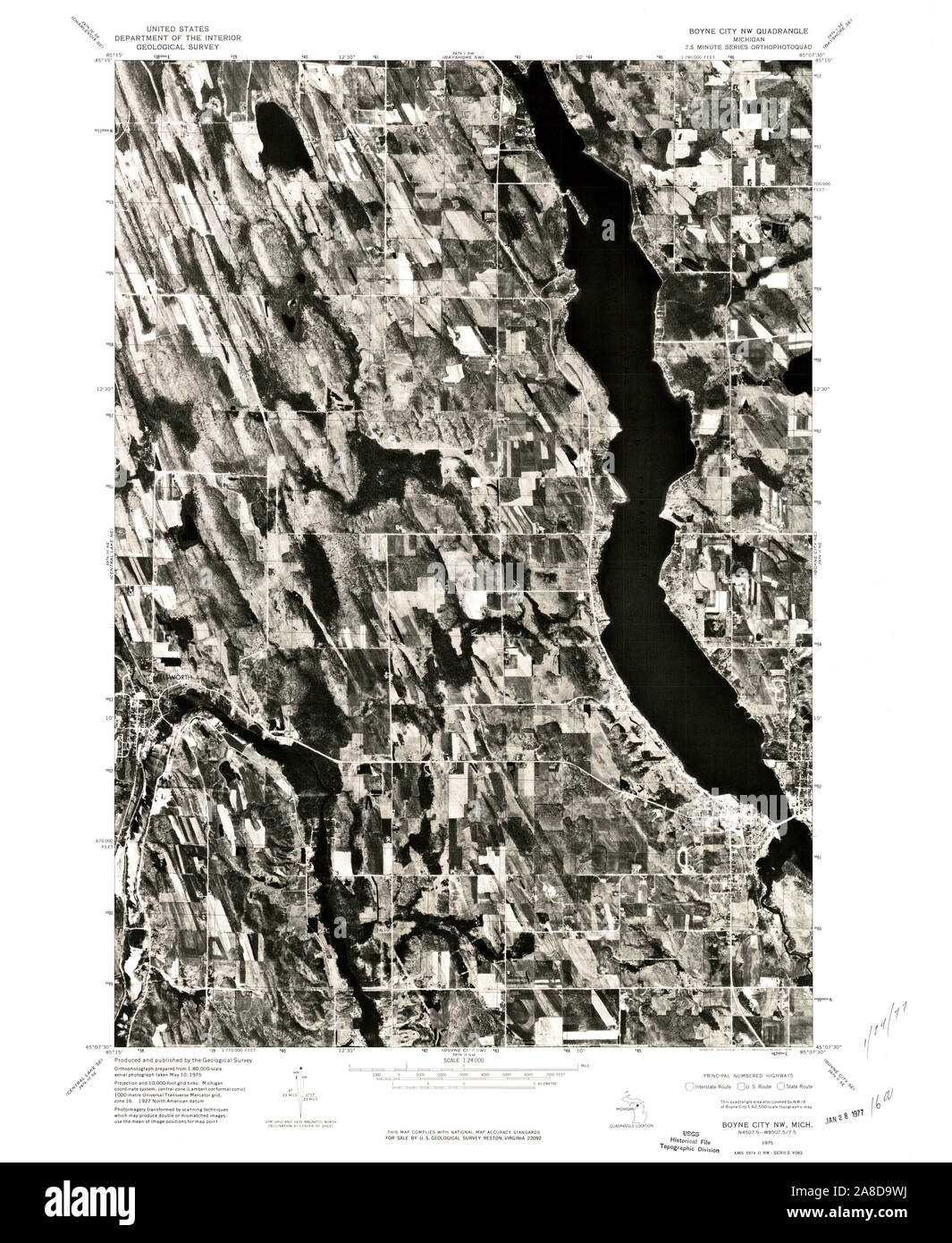 Map of boyne city hires stock photography and images Alamy