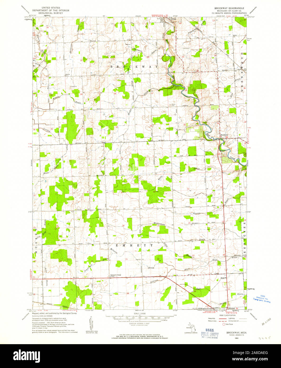 Map of brockway hires stock photography and images Alamy