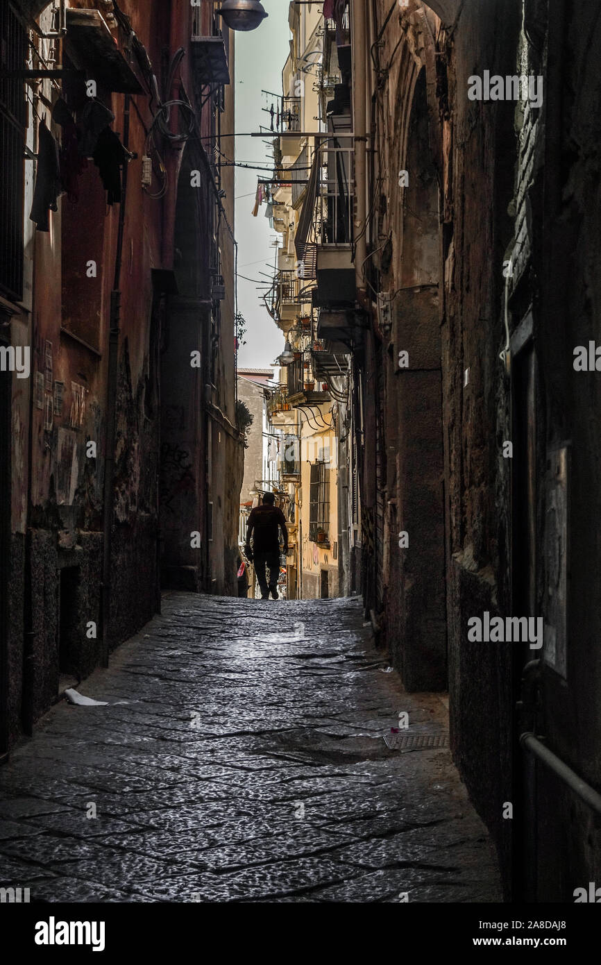 Back Streets of Naples Stock Photo