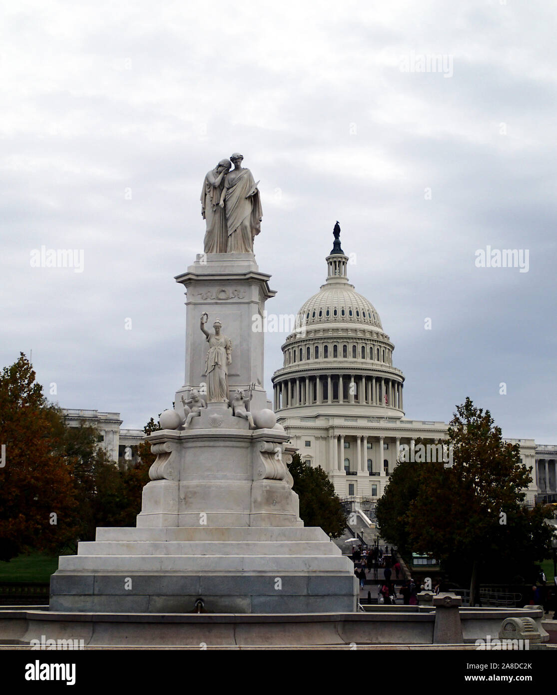 Washingtom D.C. , October, 26, 2019  Tourists visit Washington D.C. to see the Nations Capitol Stock Photo