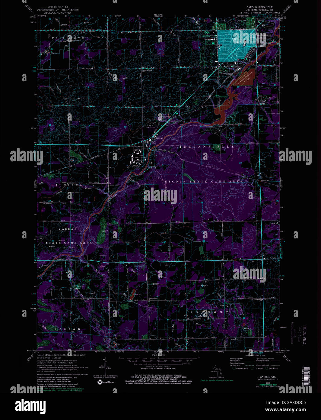 Map of caro hi-res stock photography and images - Alamy