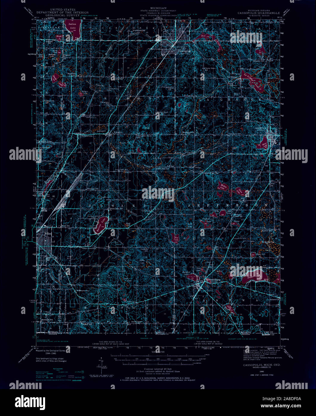 Map of cassopolis hires stock photography and images Alamy