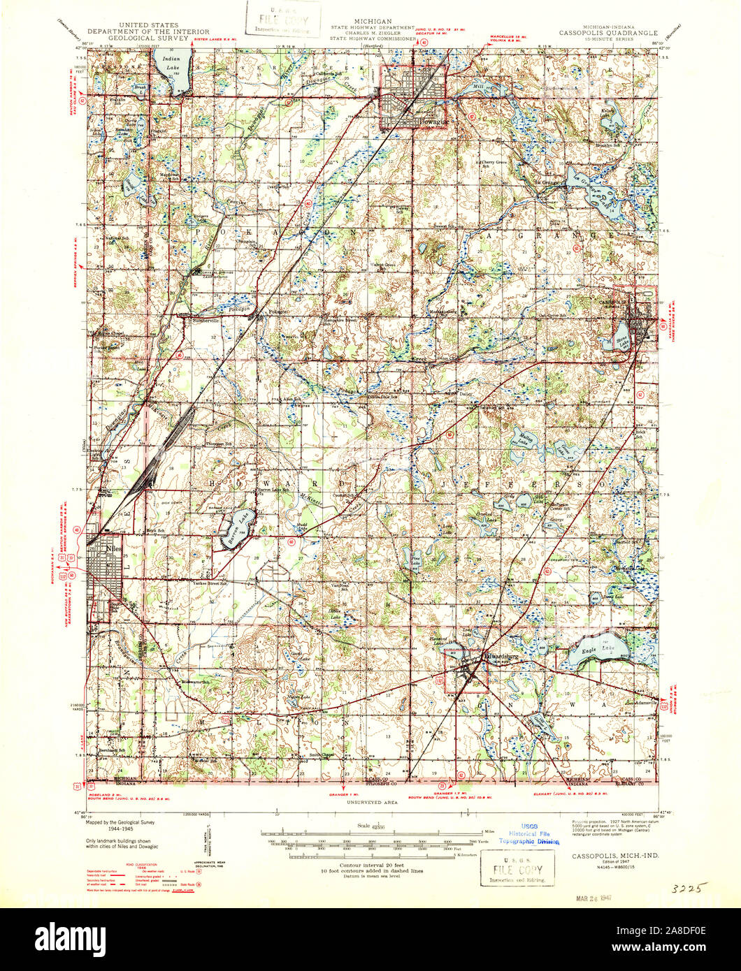 Map of cassopolis hires stock photography and images Alamy