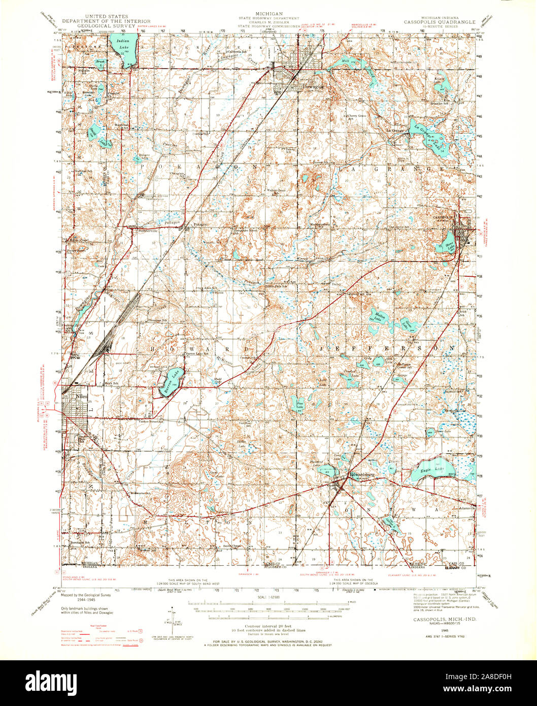 Map of cassopolis hires stock photography and images Alamy