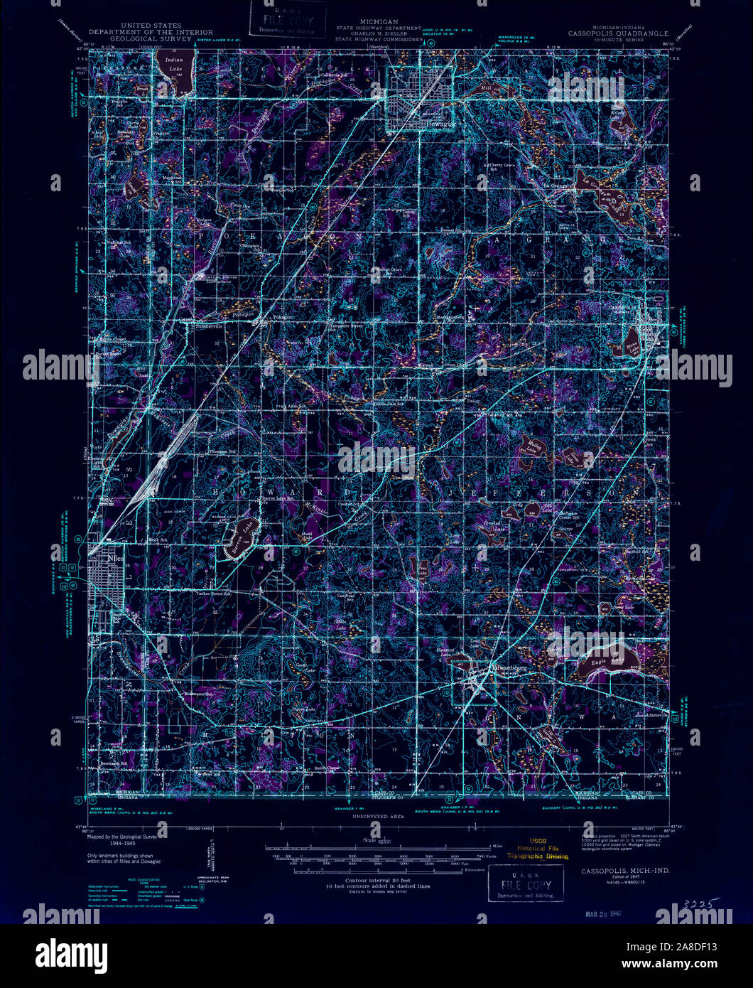 Map of cassopolis hires stock photography and images Alamy
