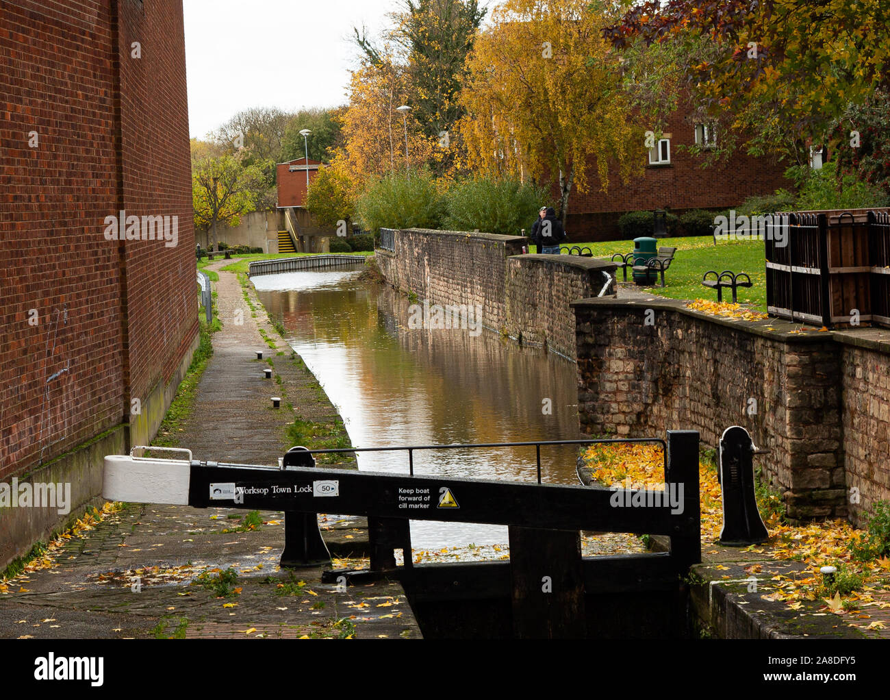 Chesterfield Canal Worksop Stock Photo