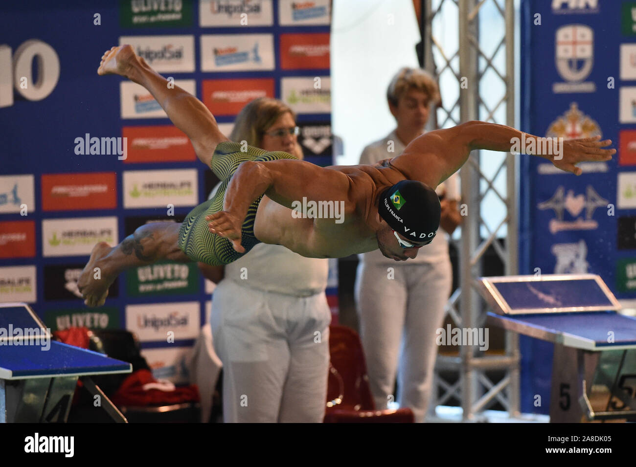 Genova, Italy, 08 Nov 2019, felipe franca from silva (brazil) during Trofeo Nicola Sapio - Swimming - Credit: LPS/Danilo Vigo/Alamy Live News Stock Photo