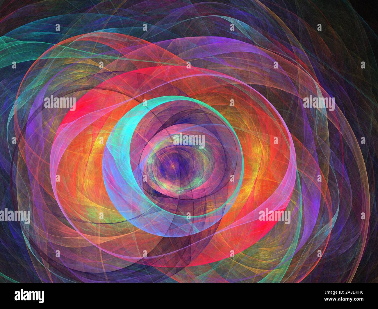 Colorful fractal plasma sphere, strings of chaotic plasma energy. smoke