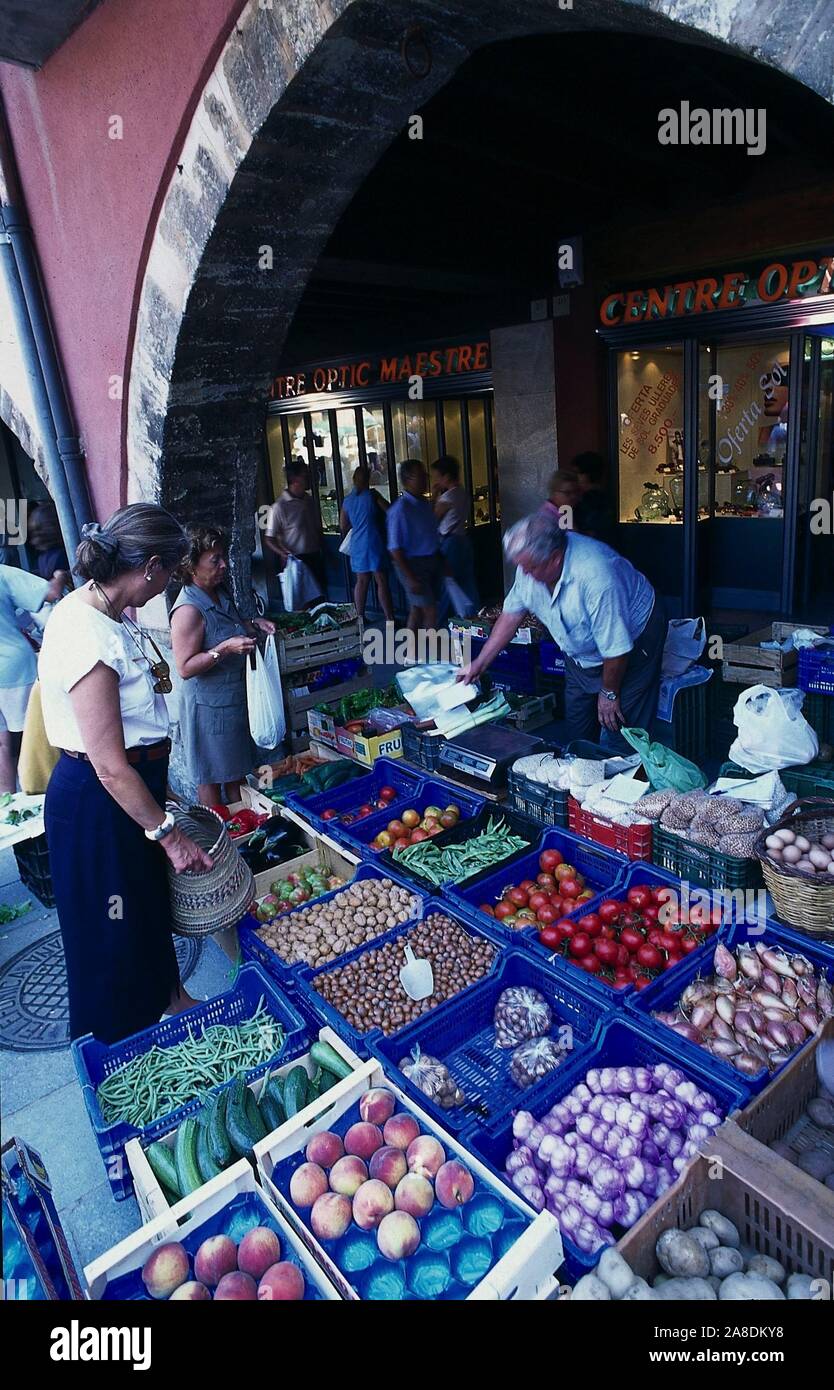 Vic, market, 1998. Stock Photo