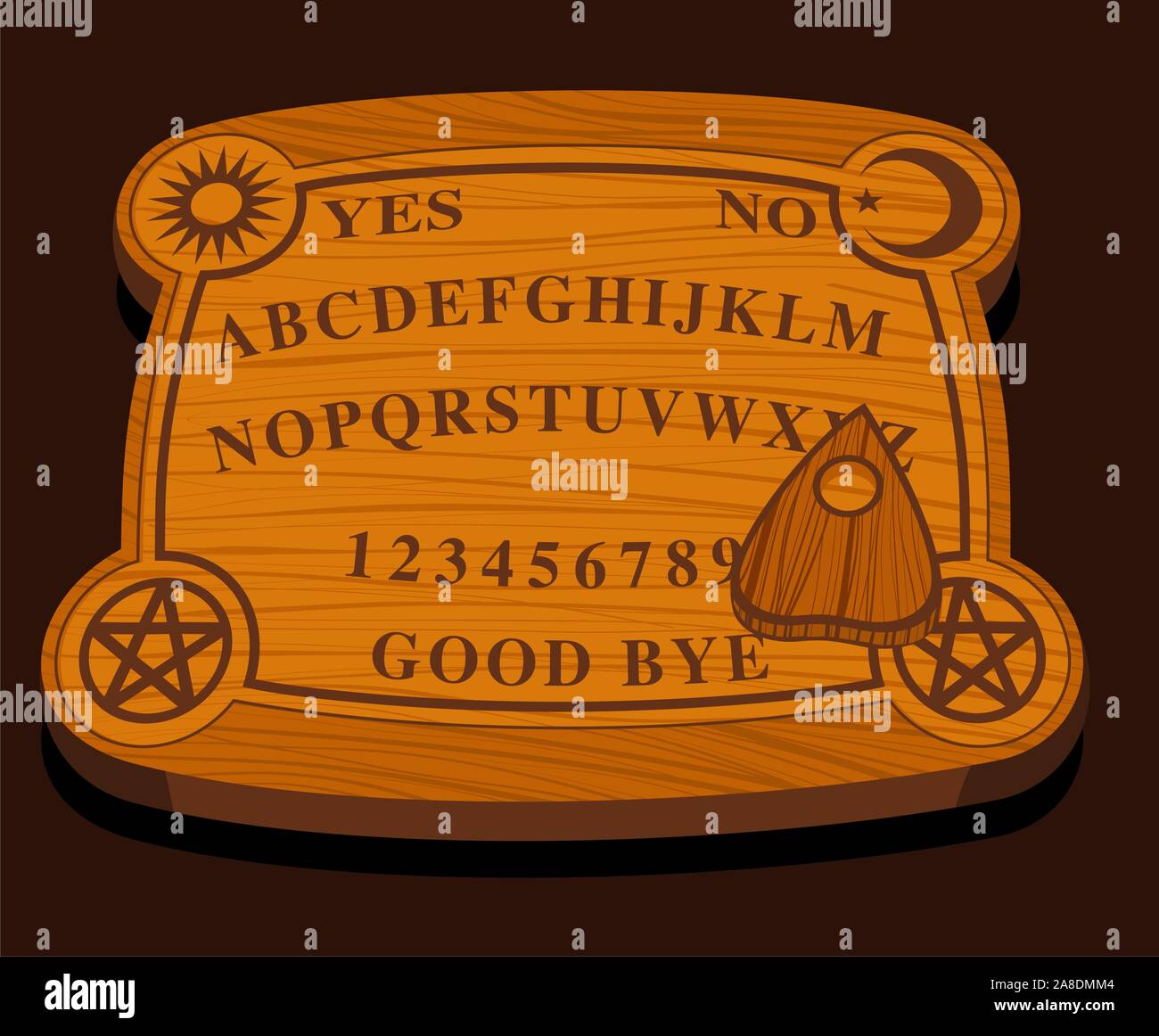 Buy Ouija Board Game for Ghost Hunt With Planchette and Detailed  Instruction Online in India - Etsy, image size:1300x1162