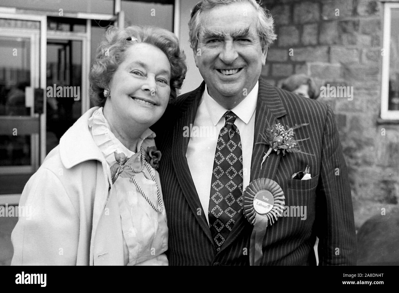 Denis Healey and wife Stock Photo