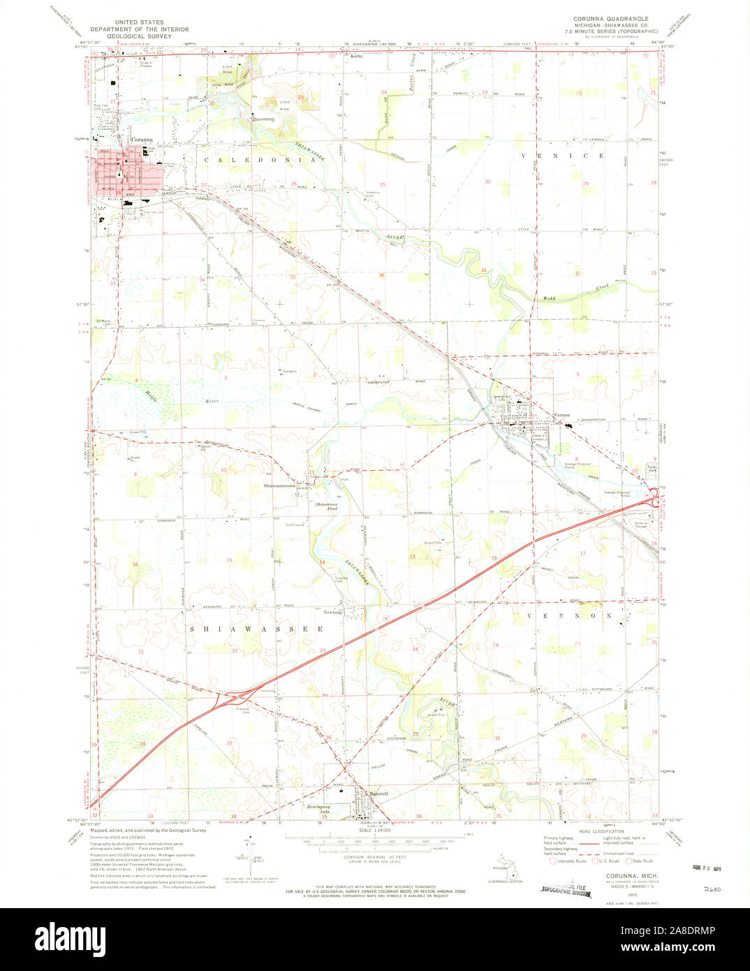Map of corunna hires stock photography and images Alamy