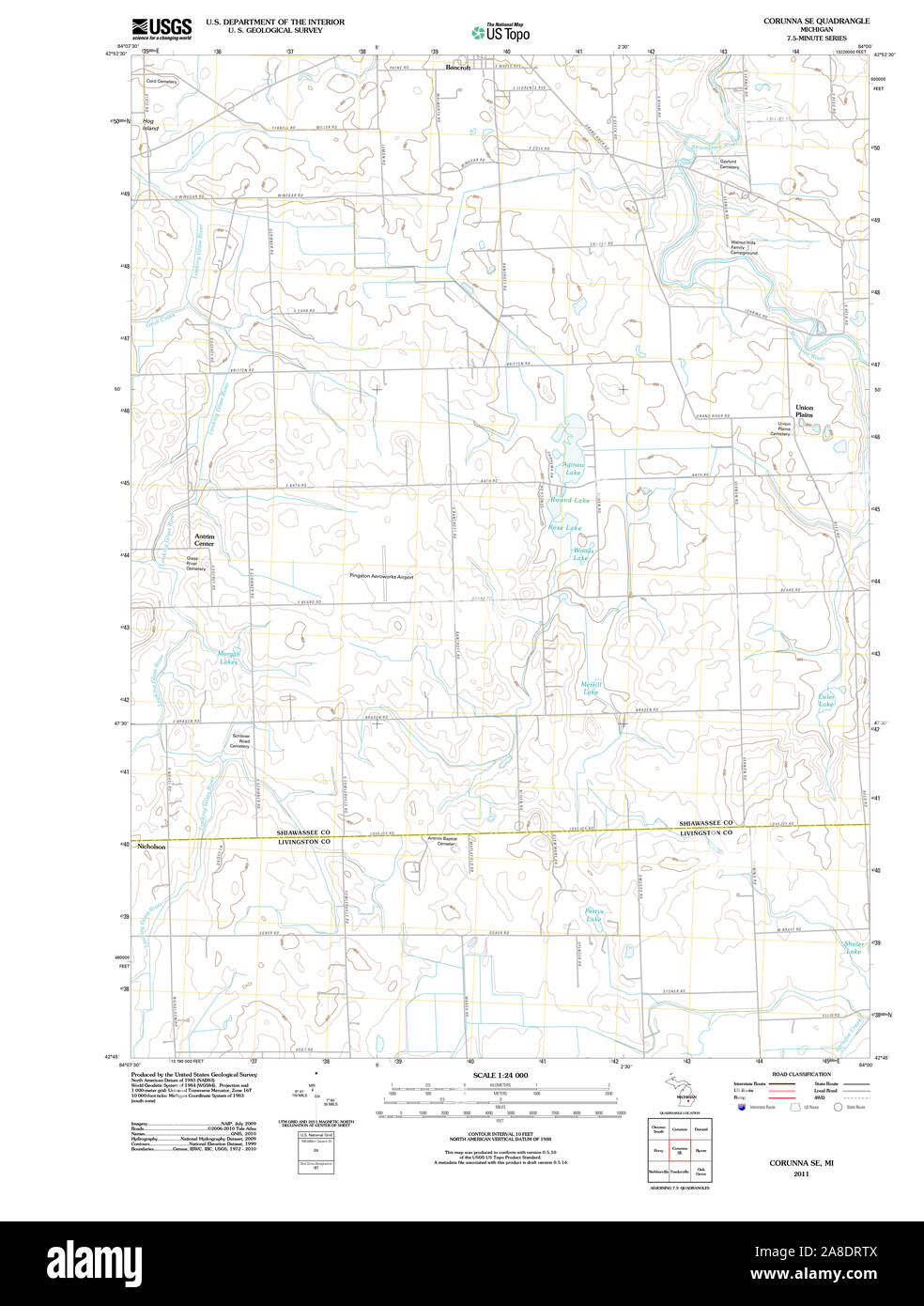 Map of corunna hires stock photography and images Alamy