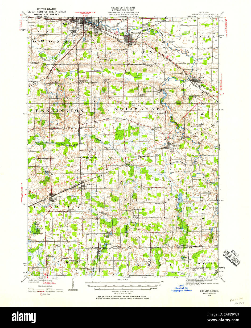 Map of corunna hires stock photography and images Alamy