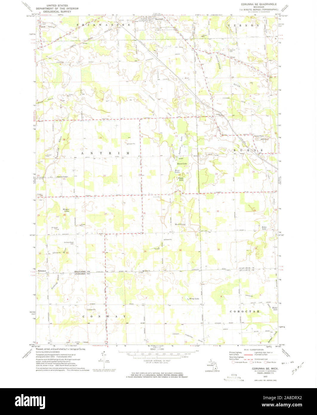 Map of corunna hires stock photography and images Alamy