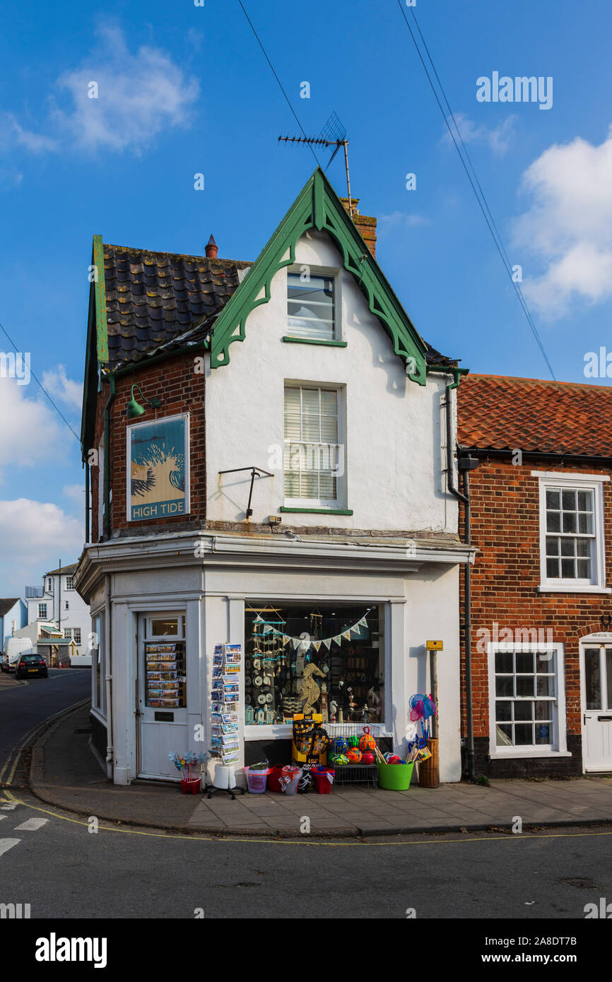Gift Shop in Seaside Resort of Southwold Stock Photo