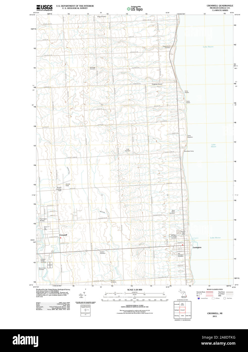 Croswell map Cut Out Stock Images & Pictures Alamy