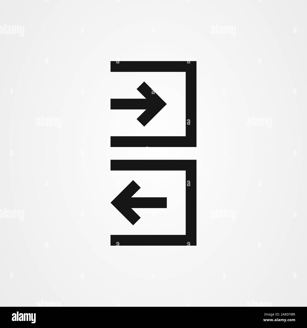 Log out symbol Stock Vector Images Alamy