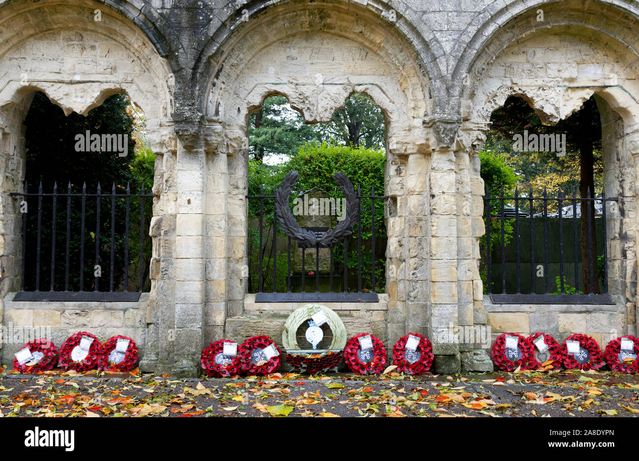 Battle of Kohima Memorial, Dean's Park, York Minster, York, North