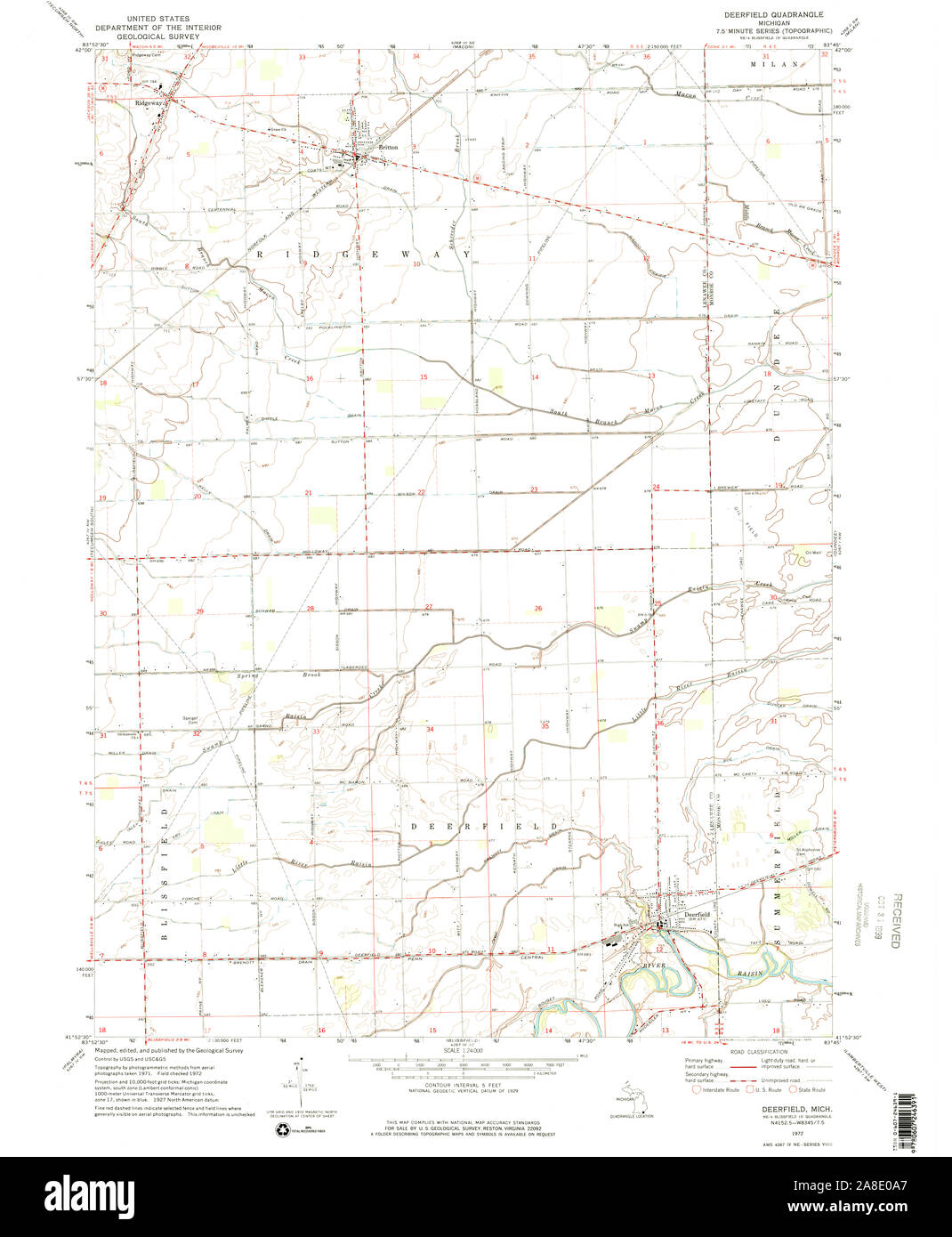 Deerfield map Cut Out Stock Images & Pictures Alamy