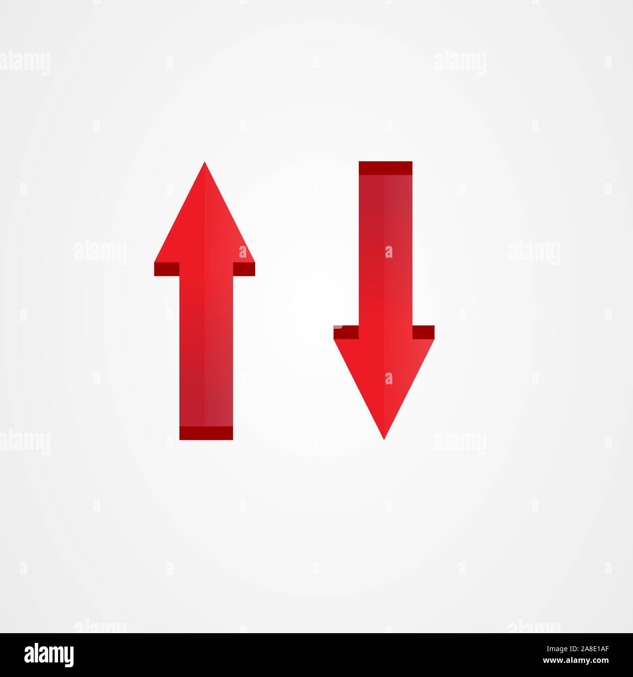 Down arrow shape hi-res stock photography and images - Alamy