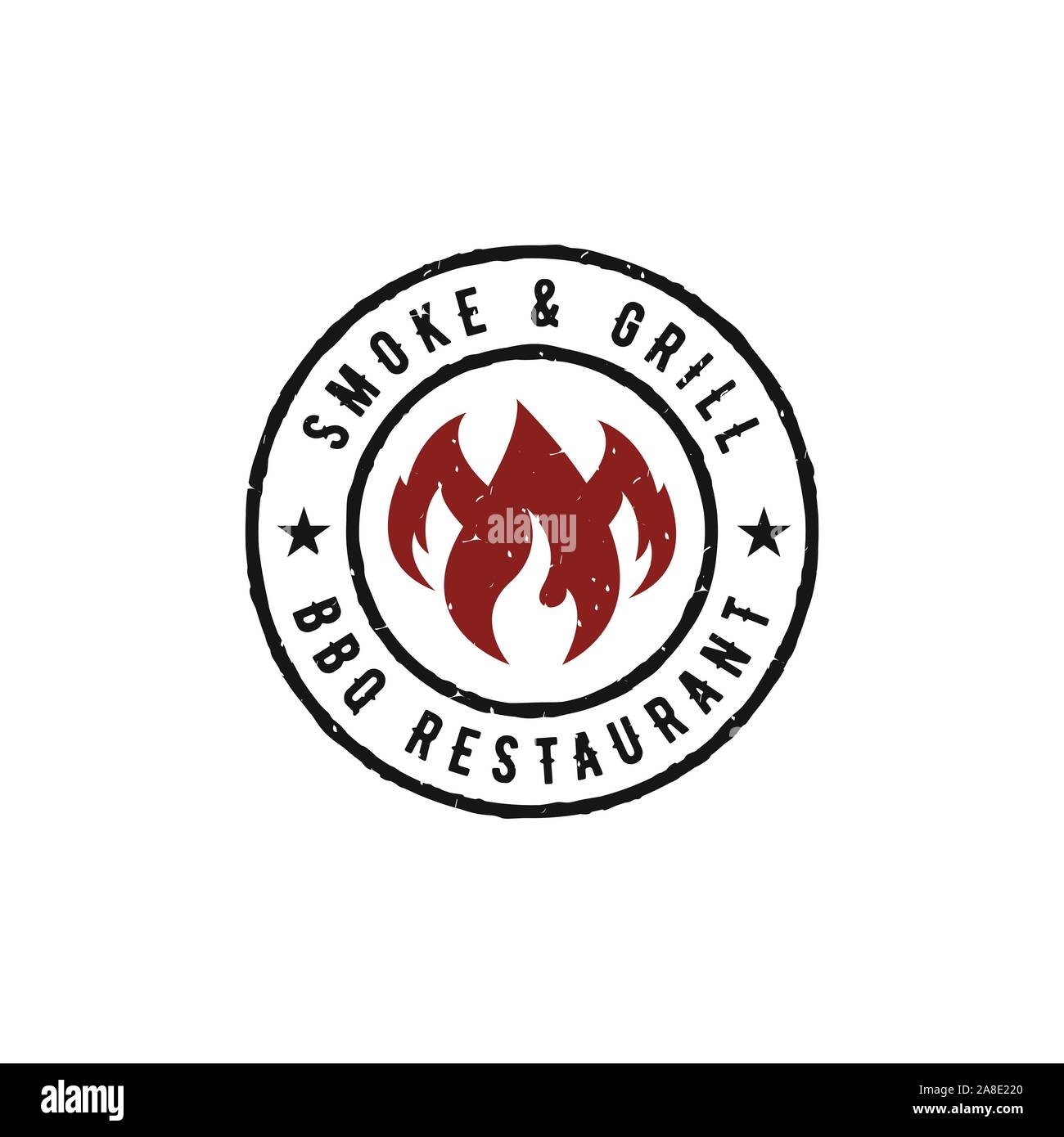 BBQ Grill logo design vector template. Barbeque label stamp Stock Vector  Image & Art - Alamy