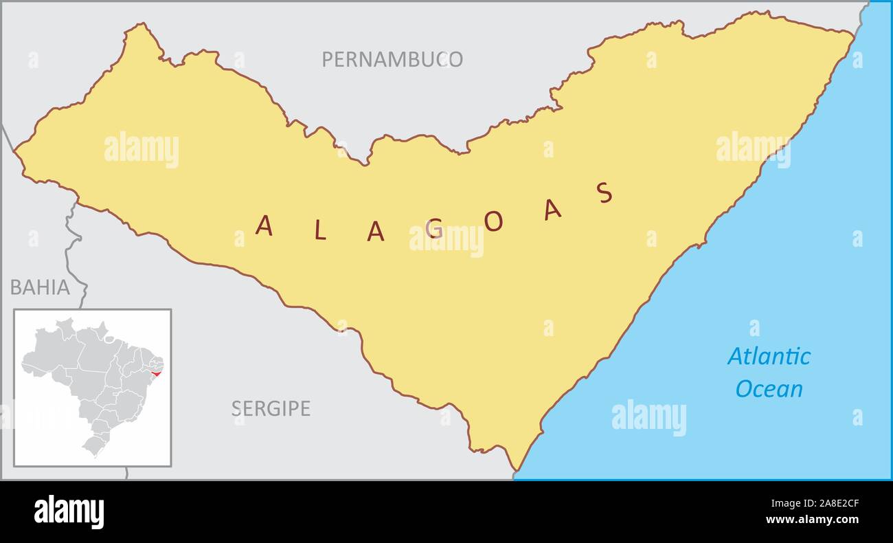 Alagoas State Region Map 2A8E2CF 