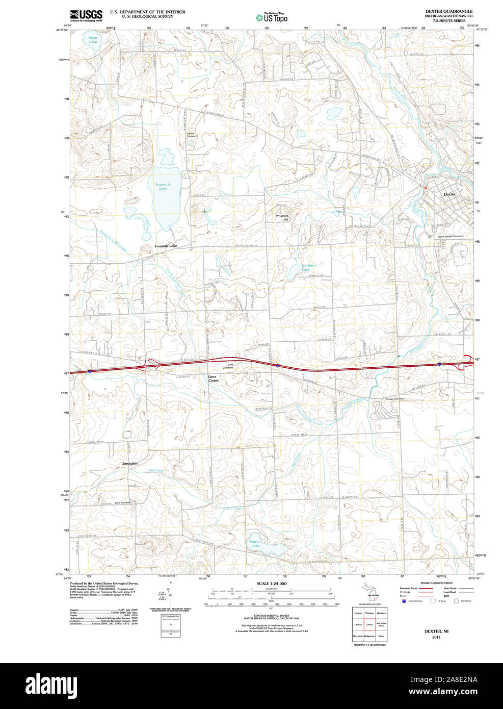 Map of dexter hires stock photography and images Alamy