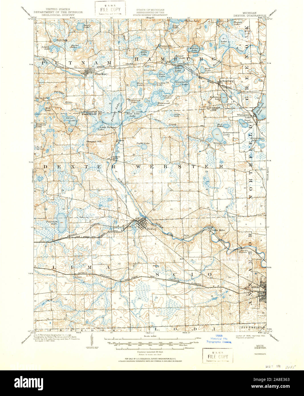Map of dexter hi-res stock photography and images - Alamy