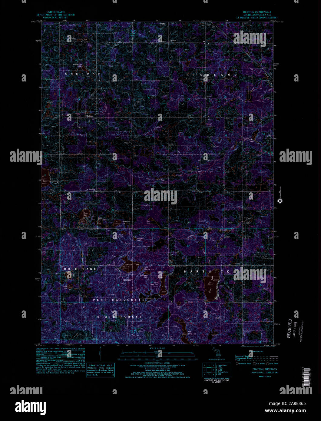 Map of dighton hires stock photography and images Alamy