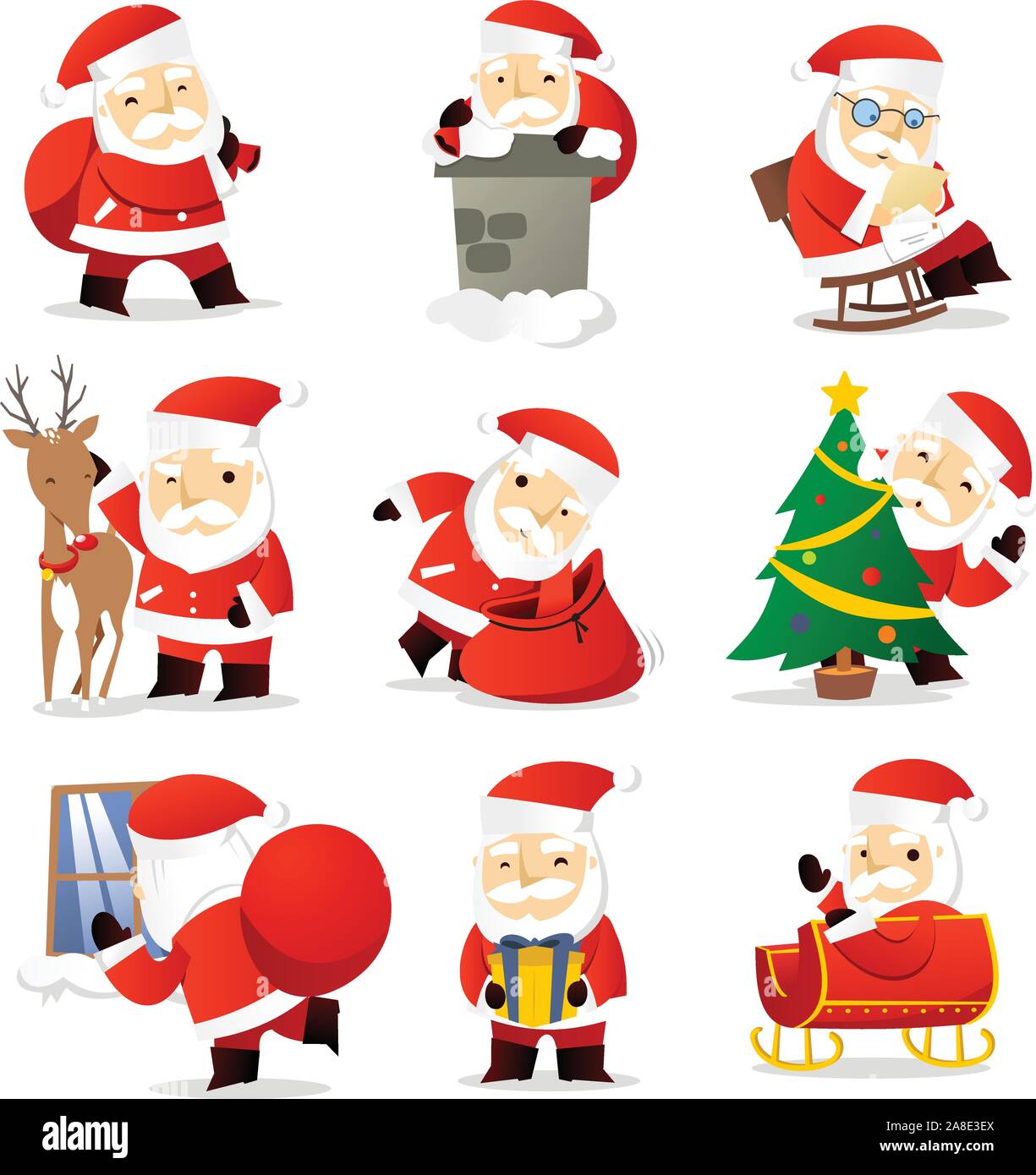 Rudolph the red nosed reindeer Stock Vector Images - Alamy