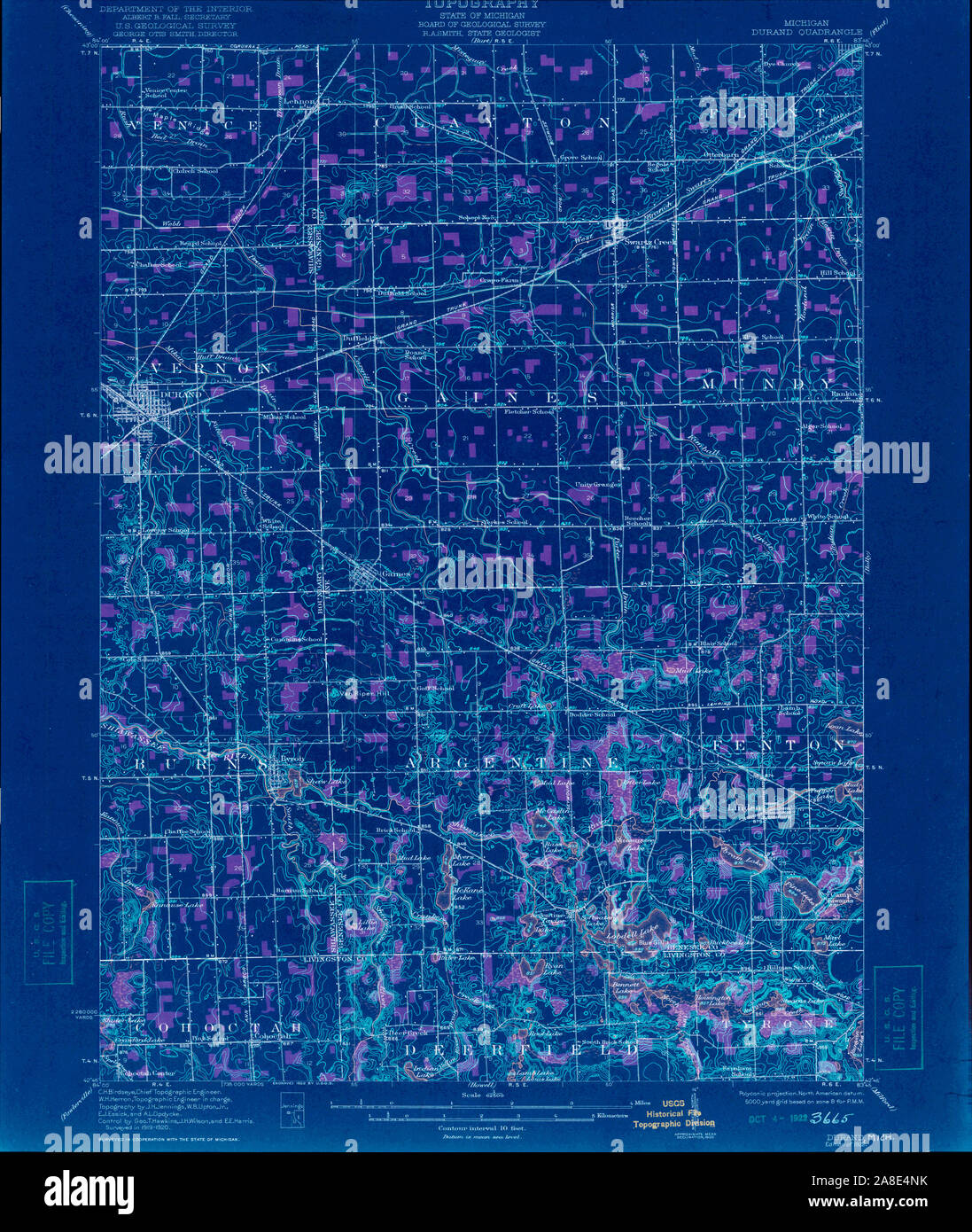 Map of durand hires stock photography and images Alamy