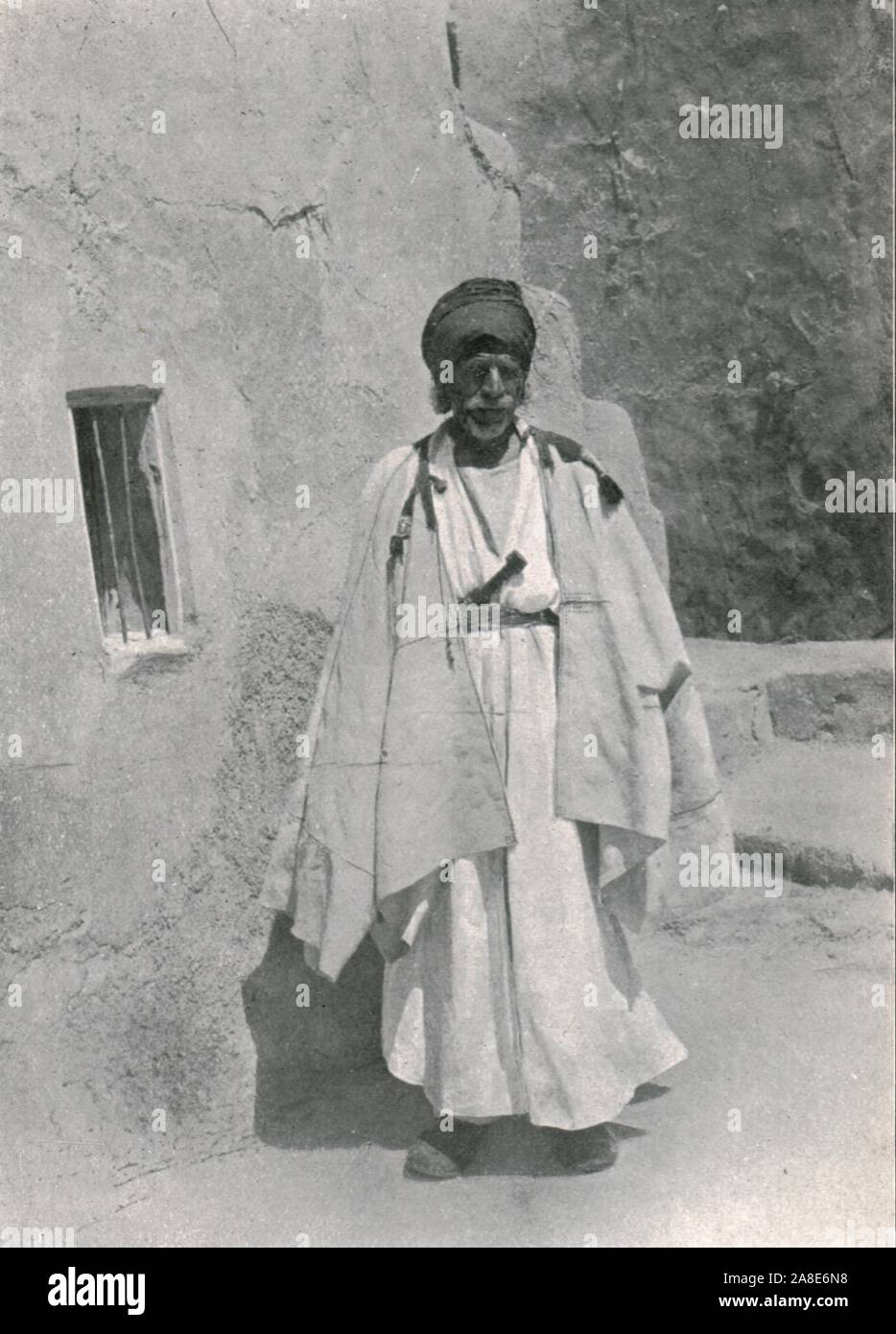 'Yezidi Shaykh of Sinjar', c1906-1913, (1915). Yazidi (or Yezidi) sheikh from Sinjar, (northern Iraq). From &quot;The Caliphs' Last Heritage, a short history of the Turkish Empire&quot; by Lt.-Col. Sir Mark Sykes. [Macmillan &amp; Co, London, 1915] Stock Photo