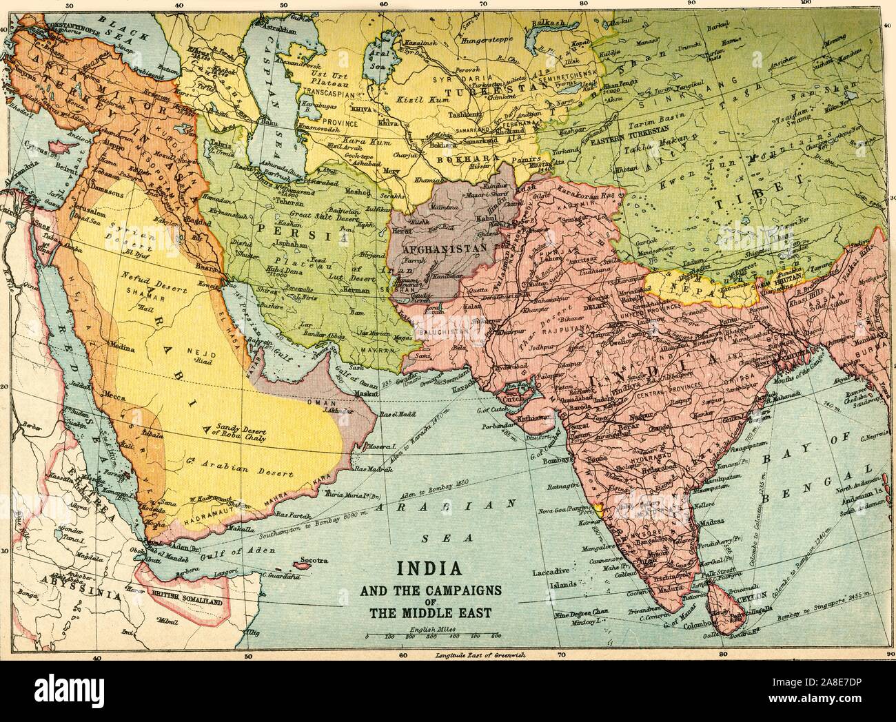 India And The Campaigns Of The Middle East First World War 1914