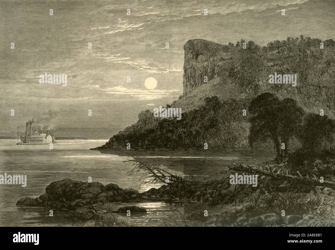 Maiden S Rock Lake Pepin 1874 Rock Formation On Lake Pepin Wisconsin Usa The Great Tradition Of Death And Sorrow Belongs To Maiden S Rock Winona Was A Young Girl Of That Confederacy Which The French