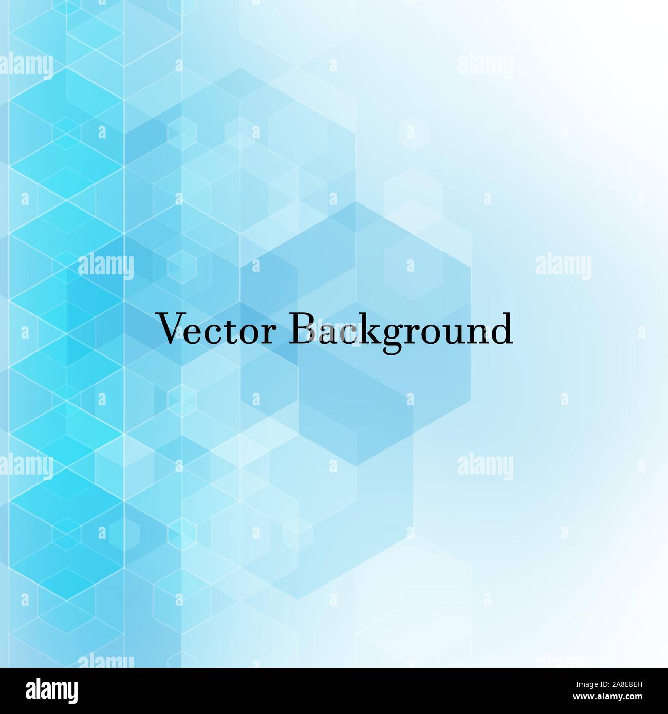Abstract blue hexagons. Background for presentation. eps 10 Stock Vector
