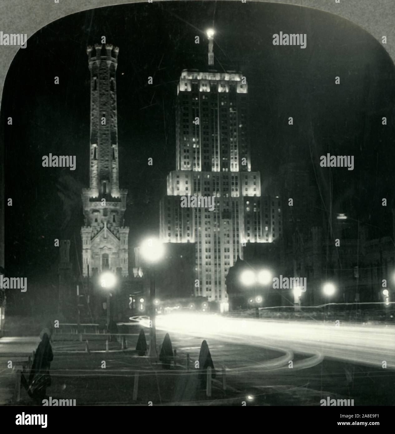 "The Manmade Star" Lindbergh Beacon, Palmolive Building, Chicago