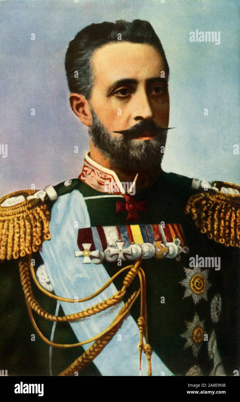 'His Imperial Highness the Grand Duke Nicholas', 1916. Grand Duke Nicholas Mikhailovich of Russia (1859-1919) as aide-de-camp general was stationed in Kiev in August 1914 and did not interfere with military matters but was assigned to visits hospitals.  From &quot;The War Illustrated Album De Luxe - Volume IV. The Summer Campaign - 1915&quot;, edited by J. A. Hammerton. [The Amalgamated Press, Limited, London, 1916] Stock Photo