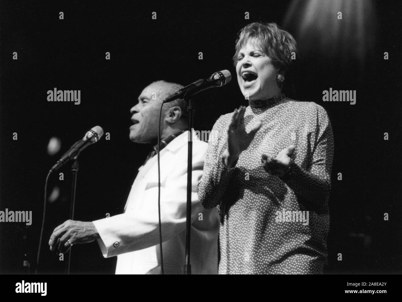 Jon Hendricks and Annie Ross, North Sea Jazz Festival, The Hague, Netherlands, 1999. Stock Photo