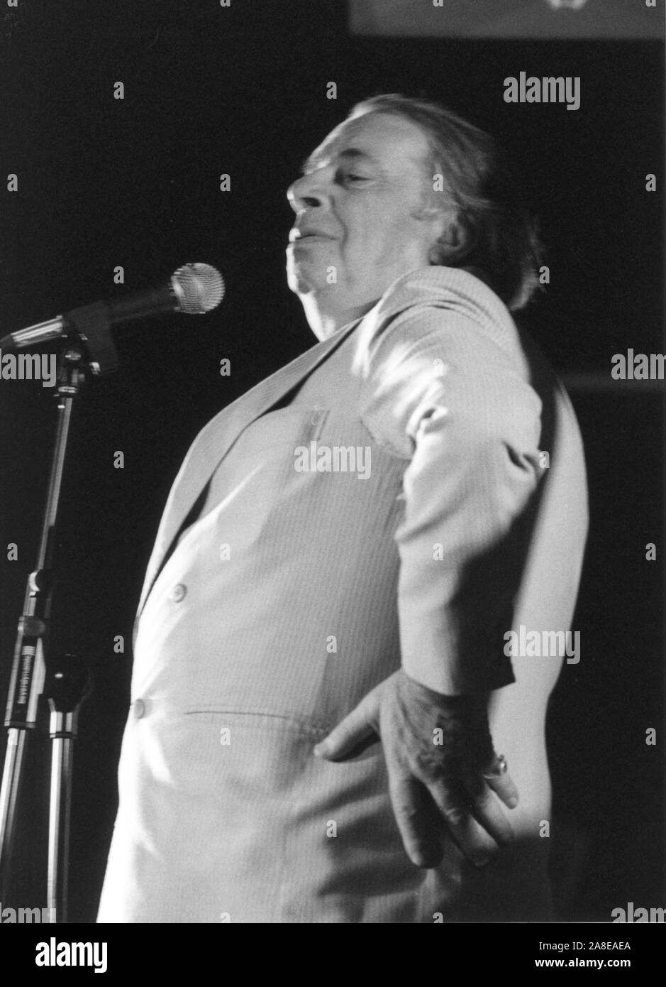 George Melly, Soho Jazz Festival, London, 1993. Stock Photo