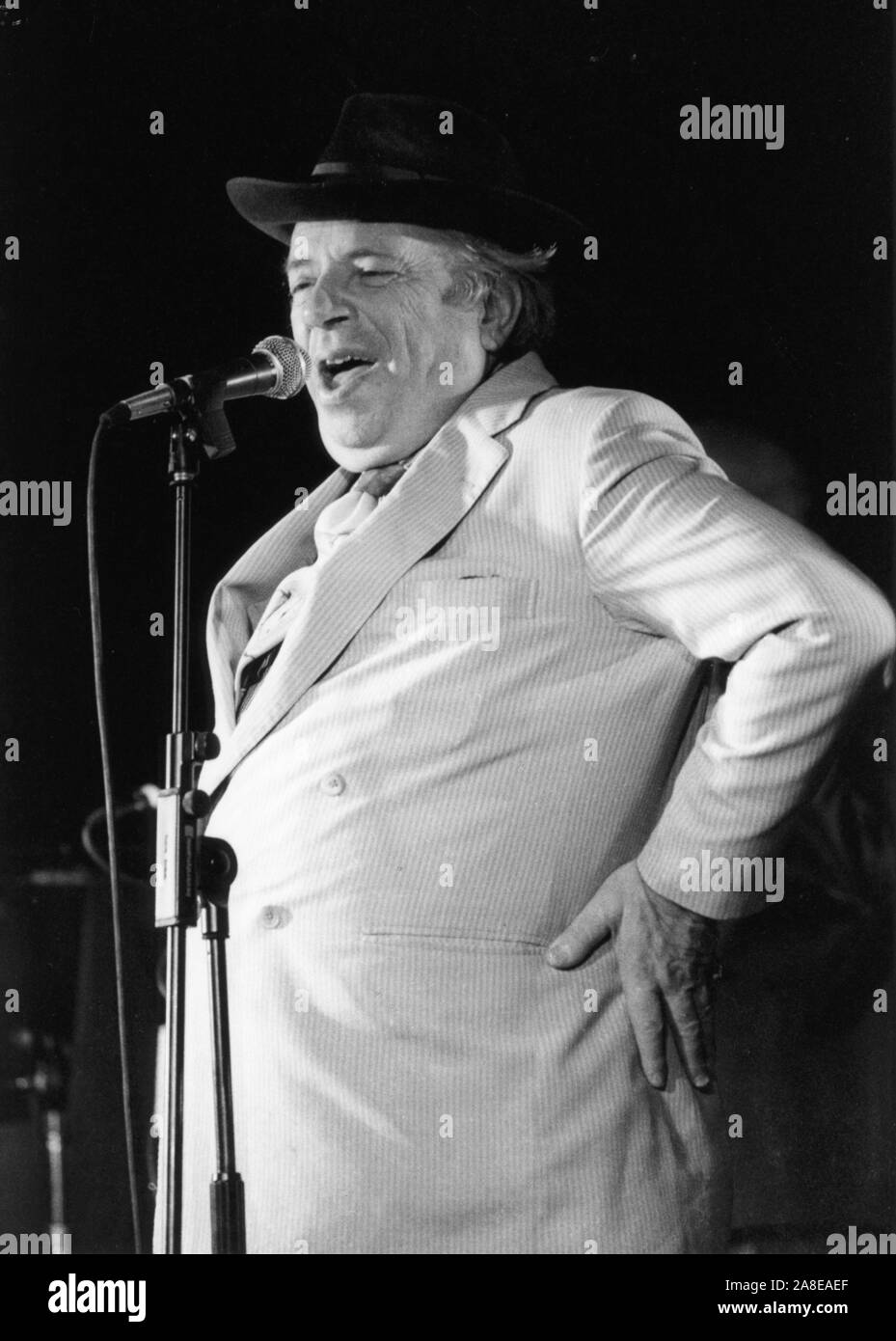 George Melly, Soho Jazz Festival, London, 1993. Stock Photo