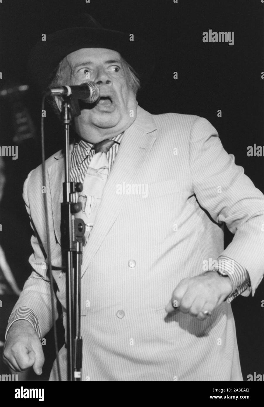 George Melly, Soho Jazz Festival, London, 1993. Stock Photo